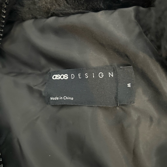 ASOS Black Teddy Jacket - Picture 4 of 4